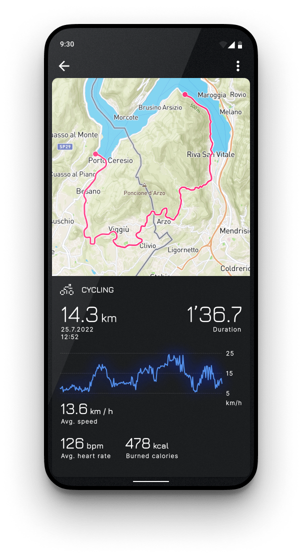 The Kakūno app exercise screen