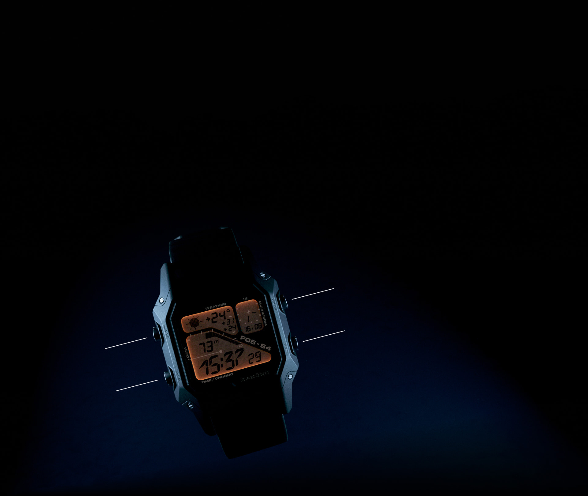 The Kakūno F05-S4 with focus on the buttons